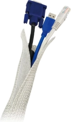 Organisateur élastique de câbles, gris