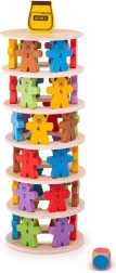 Oursons qui tombent - Jeu d’équilibre en bois