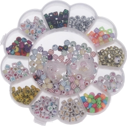 Set de perles marguerite 90 g avec ficelle
