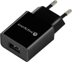 Chargeur secteur 1× USB 12 W 2,4 A everActive