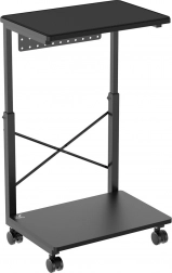 Support PC mobile réglable avec étagère