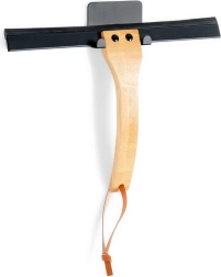 Raclette suspendue pour vitres et douche Vilde avec manche en bambou