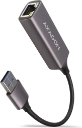 AXAGON USB-A 3.2 Adaptateur Gigabit Ethernet au châssis métallique, gris titane