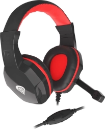 Casque gaming GENESIS Argon 110 avec microphone noir‑rouge