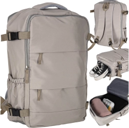 Sac à dos de voyage touristique gris 45 × 30 cm