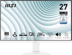 Moniteur MSI PRO MP273AW 27 pouces FHD 100Hz Blanc