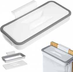 Support suspendu pour sacs poubelle avec couvercle