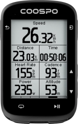 Compteur vélo Coospo avec GPS et performance pour cyclistes