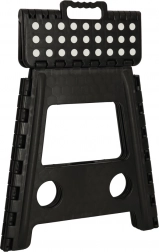 Tabouret pliant antidérapant 39,5 cm – noir