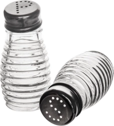 Salière et poivrière en verre – lot de 2, 70 ml