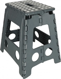 Tabouret pliant antidérapant 39,5 cm – Gris foncé