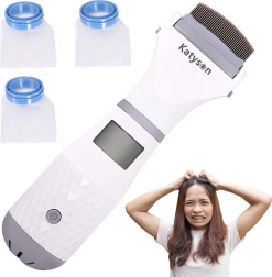 Peigne électrique et aspirateur anti-poux et lentes avec filtre