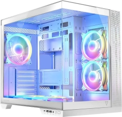 Boîtier PC Volcano Panorama Apex ARGB 5F Midi – blanc