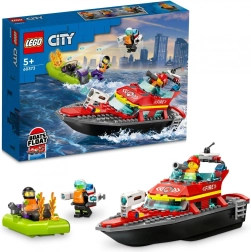 LEGO City 60373 Bateau de secours des pompiers et vedette