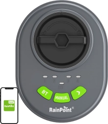 RainPoint contrôleur d’arrosage intelligent 4 zones avec Bluetooth et application
