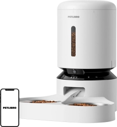 Distributeur automatique de nourriture Petlibro avec caméra et double gamelle
