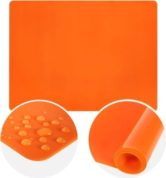 Tapis en silicone pour pâtisserie et roulage Sillinie 40 × 30 cm, orange