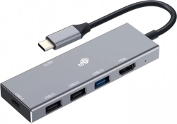 Hub USB-C 7-en-1 avec HDMI, USB, PD et lecteur de cartes