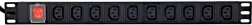 Barre d’alimentation rack PDU 10x C13 1U 16A 2 m