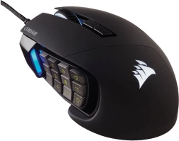 Souris de jeu Corsair Scimitar RGB Elite 18 000 DPI, noire