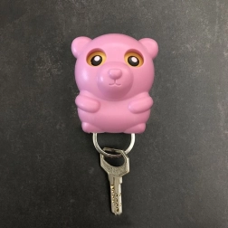 Porte-clés - ourson rose