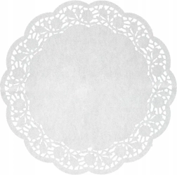 Lot de 8 supports ronds en papier pour gâteau 35 cm blancs