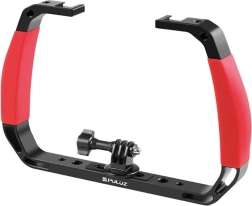 Poignée stabilisatrice sous-marine PULUZ pour caméras d’action – rouge