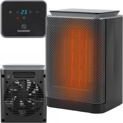 Chauffage céramique électrique KAMINER LUMNI PTC 1500 W, économique avec écran LED