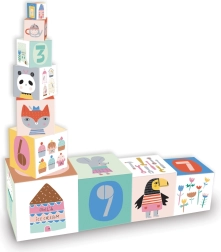 Vilac tour empilable en cubes en carton Suzy Ultman 10 pcs