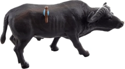 Figurine de buffle en plastique