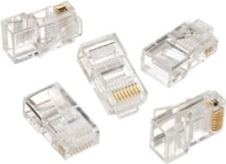 Connecteur réseau RJ45 pour conducteur plein (100 pcs)
