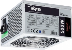 Bloc d’alimentation Akyga ATX 500 W avec ventilateur 12 cm et PCI‑E 6+2