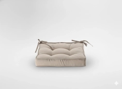 Coussin de chaise 40 × 40 × 6 cm, naturel
