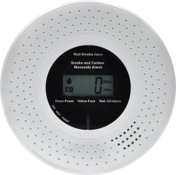 Détecteur combiné Solight de fumée et de monoxyde de carbone avec écran LCD - 1 pièce