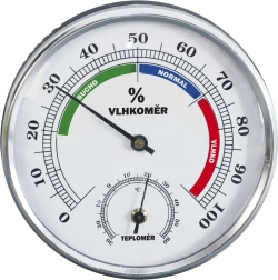 Thermomètre avec hygromètre 8,5 cm