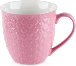 Mug en céramique avec petits cœurs 580 ml