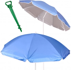 Parasol de plage et de jardin avec protection UV 150 cm, bleu