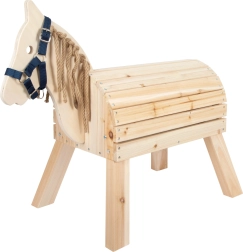 Cheval compact en bois pour enfants
