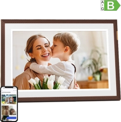 Cadre photo numérique arzopa d10 10,1" marron foncé