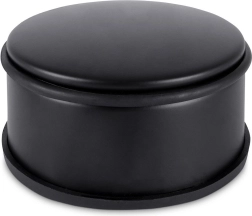 Butée de porte en métal, noire, 11,5 cm