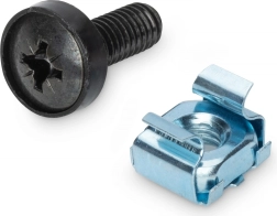 Kit de montage M6 pour rack 10" et 19", 50 pièces, noir – DIGITUS