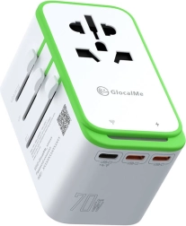 Adaptateur universel de voyage avec hotspot Wi‑Fi 4G/LTE GLOCALME Roamplug (70 W)