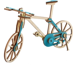 Puzzle 3D en bois Woodcraft vélo
