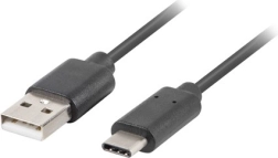 Câble USB C vers A noir 1,8 m