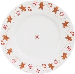 Assiette à dessert en porcelaine avec motif de Noël Orion 20 cm