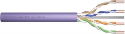 Câble de télécommunication d’installation cat. 6 U/UTP Eca AWG 24/1 PVC 305 m violet
