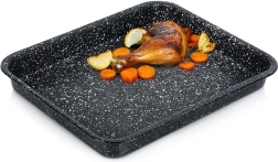 plat à rôtir rectangulaire en granit grande 4 l, 39,5 × 33,5 × 4,5 cm