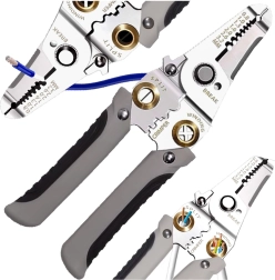 Pince multifonctions pour dénuder et sertir les câbles 0,8–3,2 mm 7 en 1