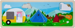 Bigjigs Toys puzzle sensoriel – camping en pleine nature