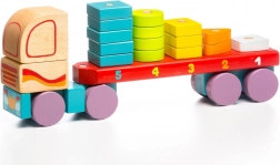 Puzzle en bois CUBIKA Camion avec formes géométriques